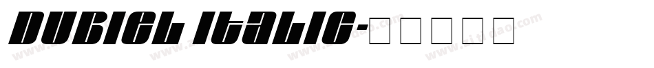 Dubiel Italic字体转换